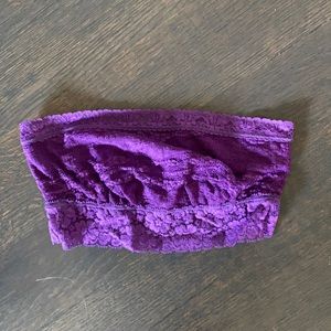 Free People Purple Lace Bandeau S